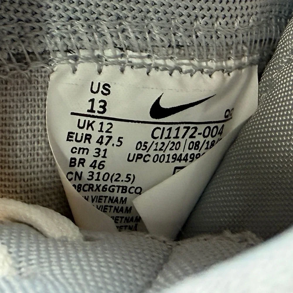 Nike Blazer Mid 77 Shoes Men's 13 Light Smoke Grey White Athletic Retro Sneakers
